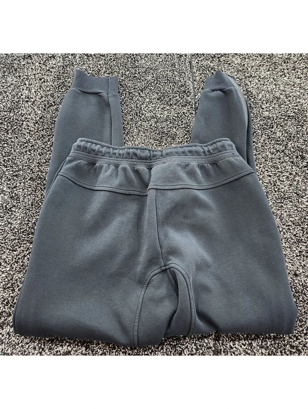 Nike tech pack Fleece Black Jogger Sweatpants Side Zippers Size Small tapered